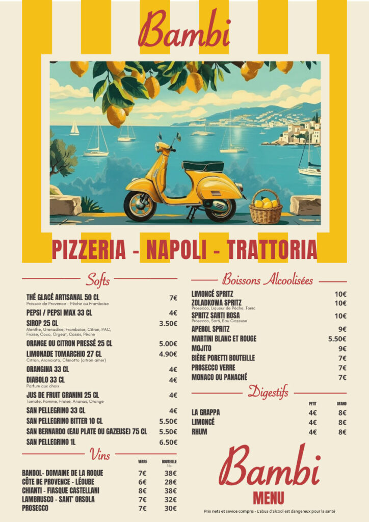 menu bambi a3 recto